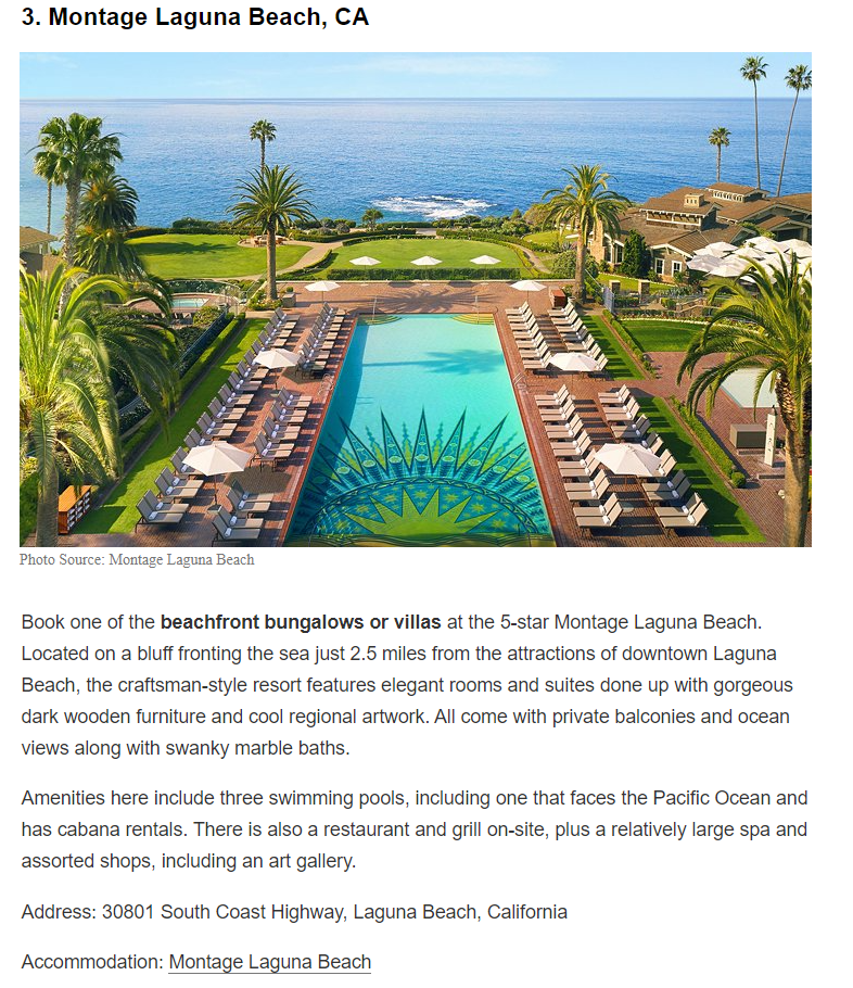 Resorts in USA Website